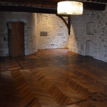 Parquet en « point de Hongrie » du XVIIème siècle