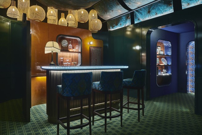 Le wagon-bar pour Orient-Express de l'Atelier Tristan Auer / Wilson Associates