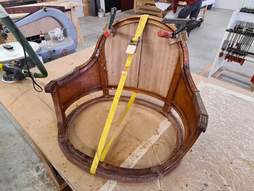 Restauration d'un siège du Sénat