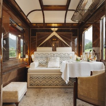 La suite « Les Montagnes » de la voiture « 4S » du Venice Simplon Orient Express